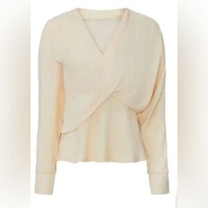 Chic‎ Cream Wrap Blouse